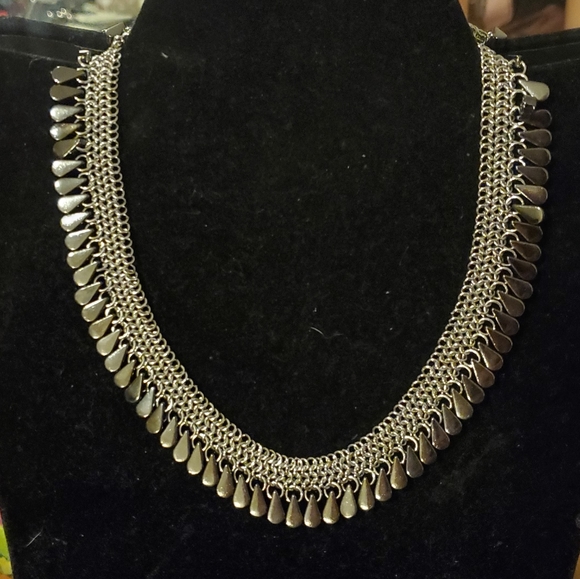NWT Banana Republic silver multichain necklace - Picture 2 of 6